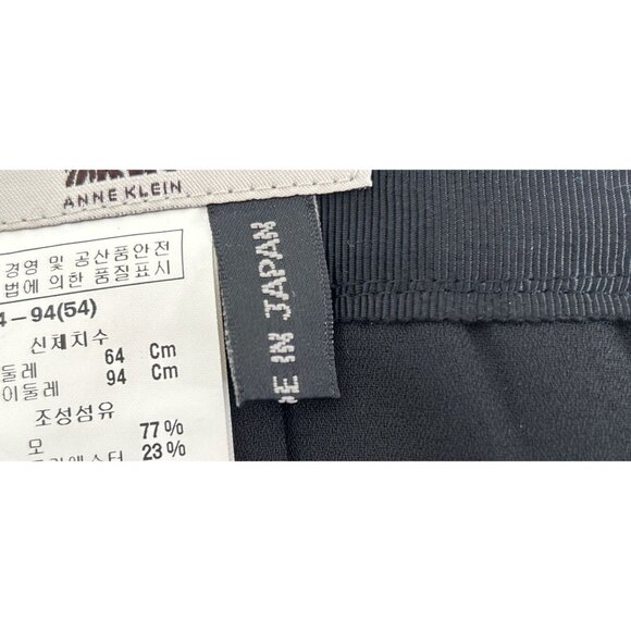 Anne Klein Womens Pleated A-Line Midi Skirt Black & Gray Wool-Blend Size Small - Picture 7 of 8